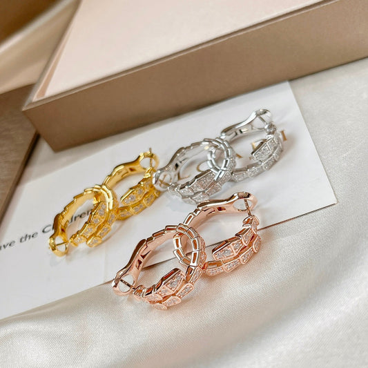 LUXEIFY SERPENTI EARRINGS DIAMOND