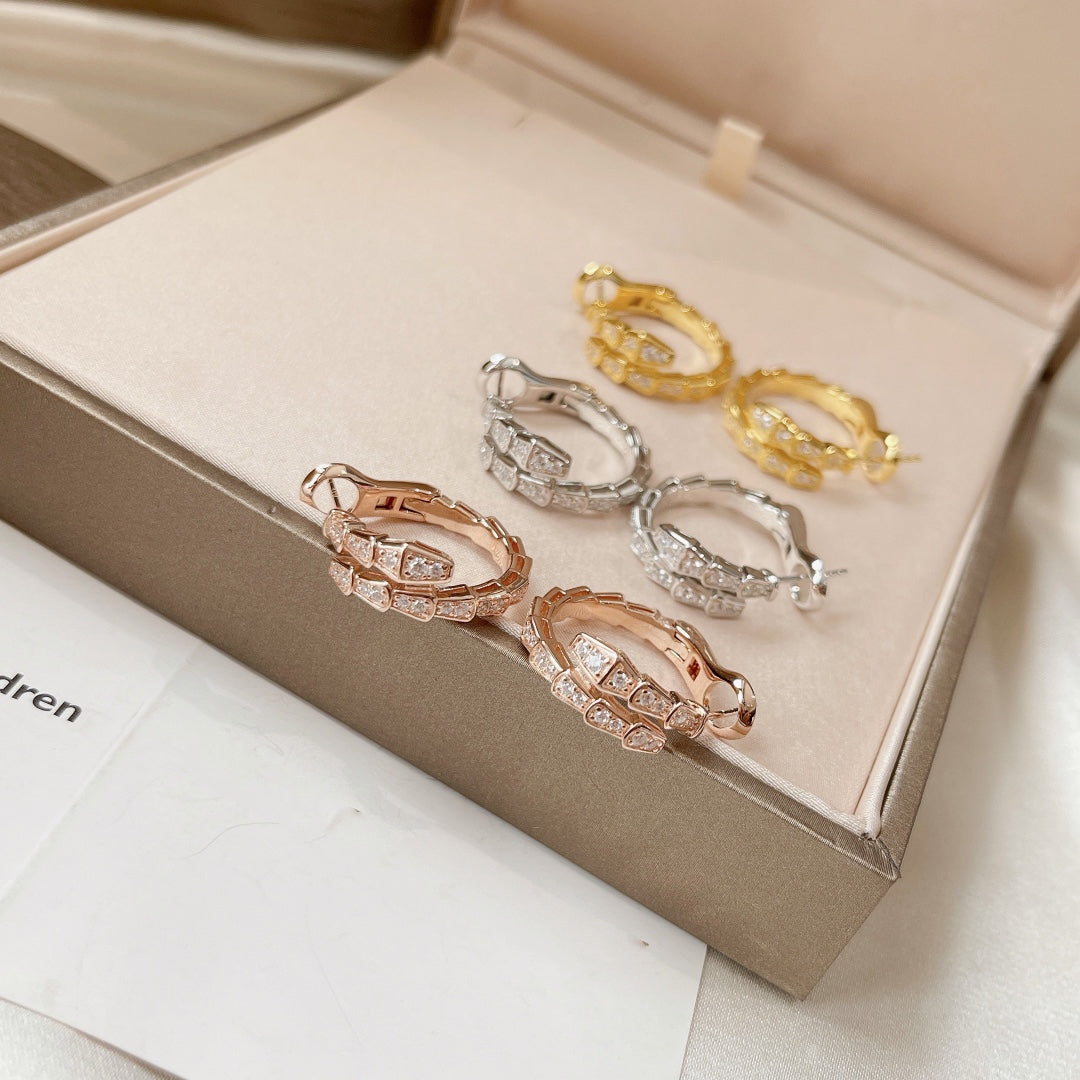 LUXEIFY SERPENTI EARRINGS DIAMOND