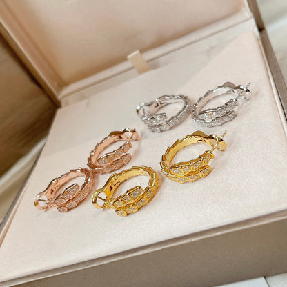 LUXEIFY SERPENTI EARRINGS DIAMOND