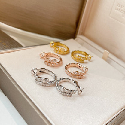 LUXEIFY SERPENTI EARRINGS DIAMOND
