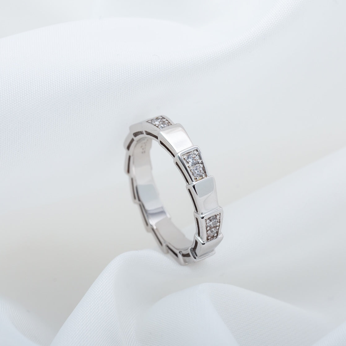 LUXEIFY SERPENTI RING SILVER  3MM
