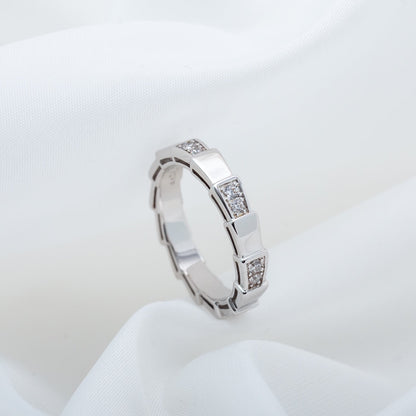 LUXEIFY SERPENTI RING SILVER  3MM