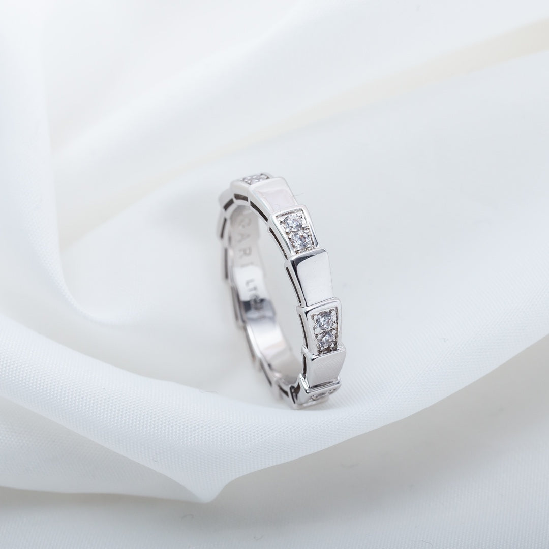 LUXEIFY SERPENTI RING SILVER  3MM