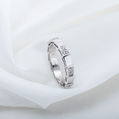 LUXEIFY SERPENTI RING SILVER  3MM