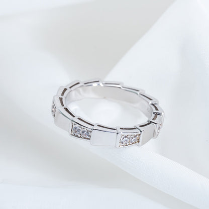 LUXEIFY SERPENTI RING SILVER  3MM
