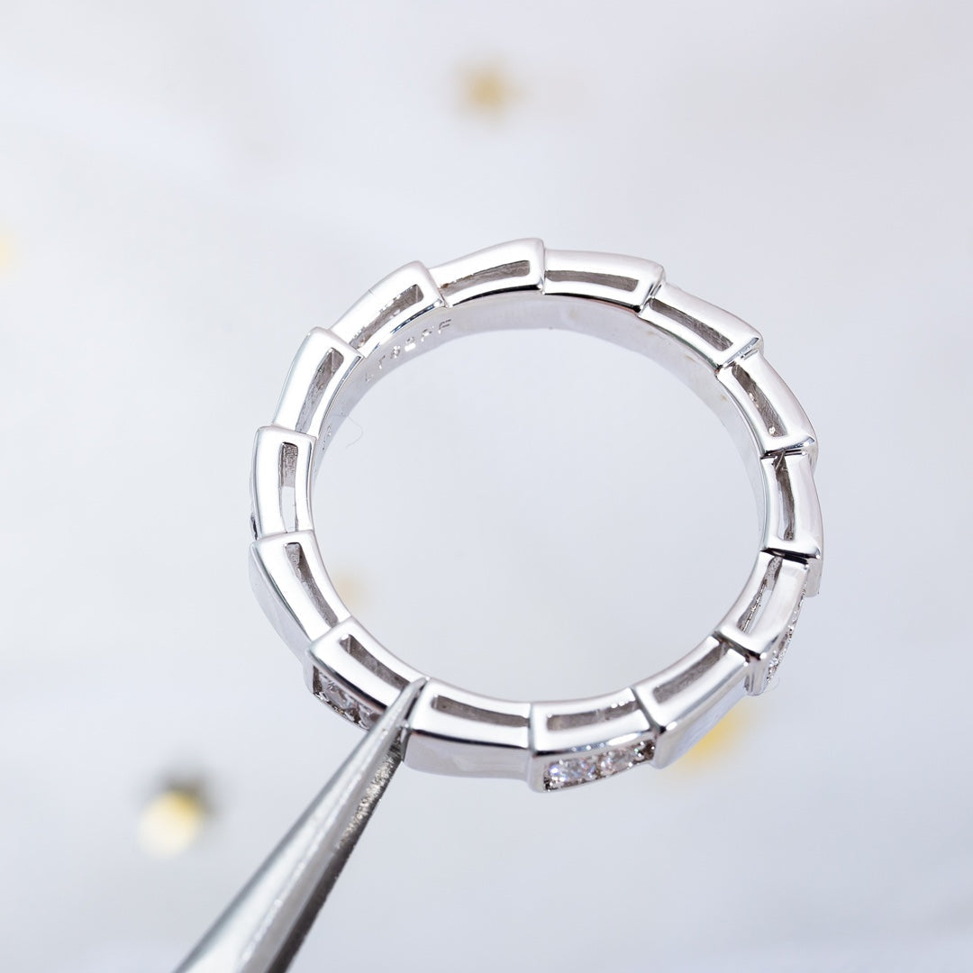 LUXEIFY SERPENTI RING SILVER  3MM