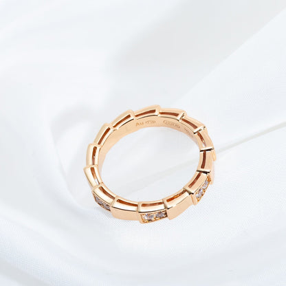 LUXEIFY SERPENTI RING PINK GOLD  3MM