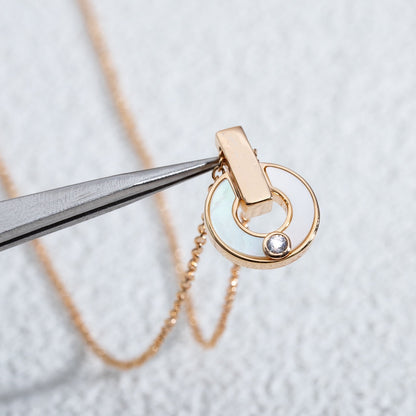 LUXEIFY GARI NECKLACE PINK GOLD MOP