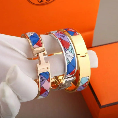 LUXEIFY H BRACELET DOTTED BORDER 12MM