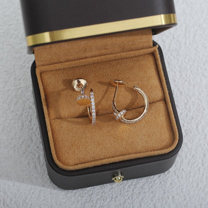 LUXEIFY JUSTE EARRINGS 12.75MM PINK GOLD DIAMOND