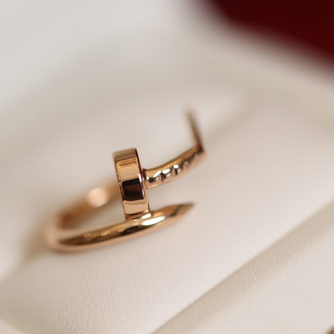 LUXEIFY JUSTE EARRINGS PINK GOLD