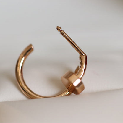 LUXEIFY JUSTE EARRINGS PINK GOLD