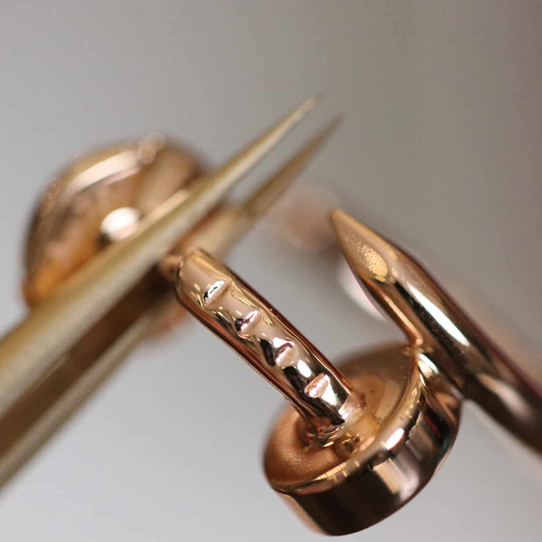LUXEIFY JUSTE EARRINGS PINK GOLD