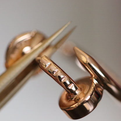 LUXEIFY JUSTE EARRINGS PINK GOLD