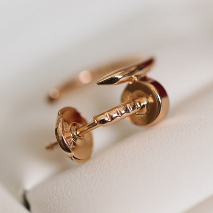 LUXEIFY JUSTE EARRINGS PINK GOLD