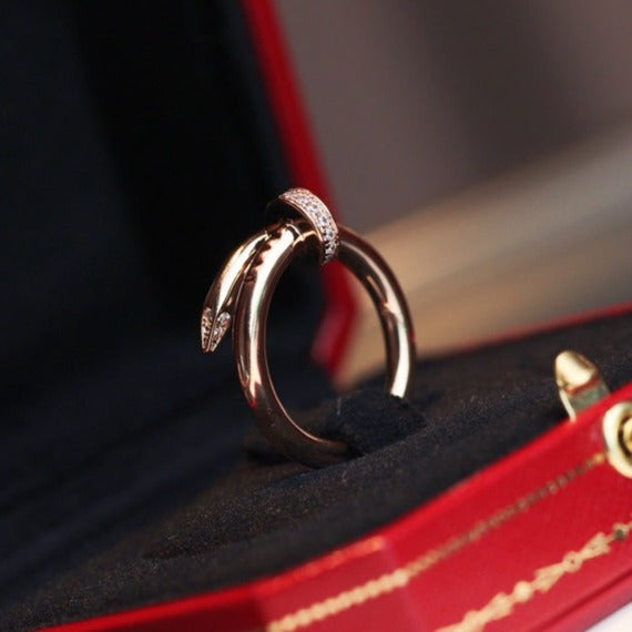 LUXEIFY JUSTE RING 2.65MM PINK GOLD DIAMOND