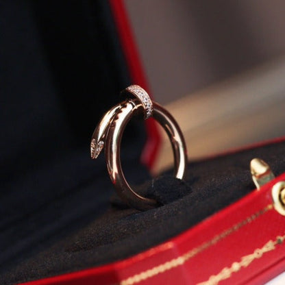 LUXEIFY JUSTE RING 2.65MM PINK GOLD DIAMOND