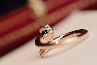 LUXEIFY JUSTE RING 2.65MM PINK GOLD DIAMOND