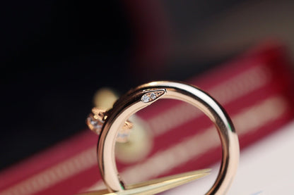 LUXEIFY JUSTE RING 2.65MM PINK GOLD DIAMOND