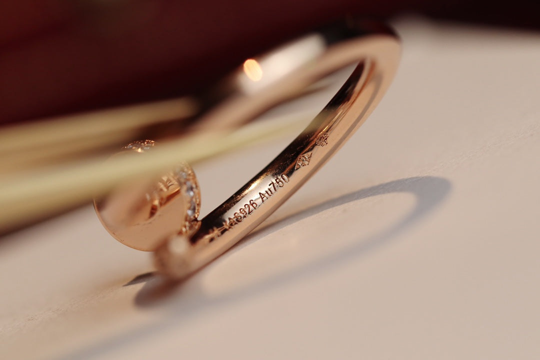 LUXEIFY JUSTE RING 2.65MM PINK GOLD DIAMOND