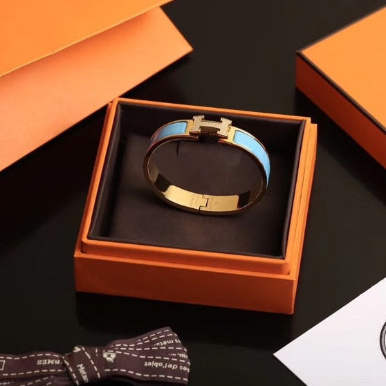 LUXEIFY H CLOUD BLUE BRACELET GOLD DIAMOND