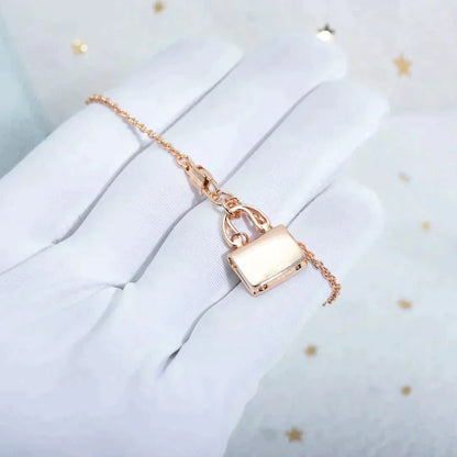 LUXEIFY AMULETTE PEDANT ROSE GOLD NECKLACE