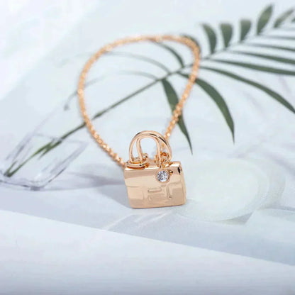 LUXEIFY AMULETTE PEDANT ROSE GOLD NECKLACE