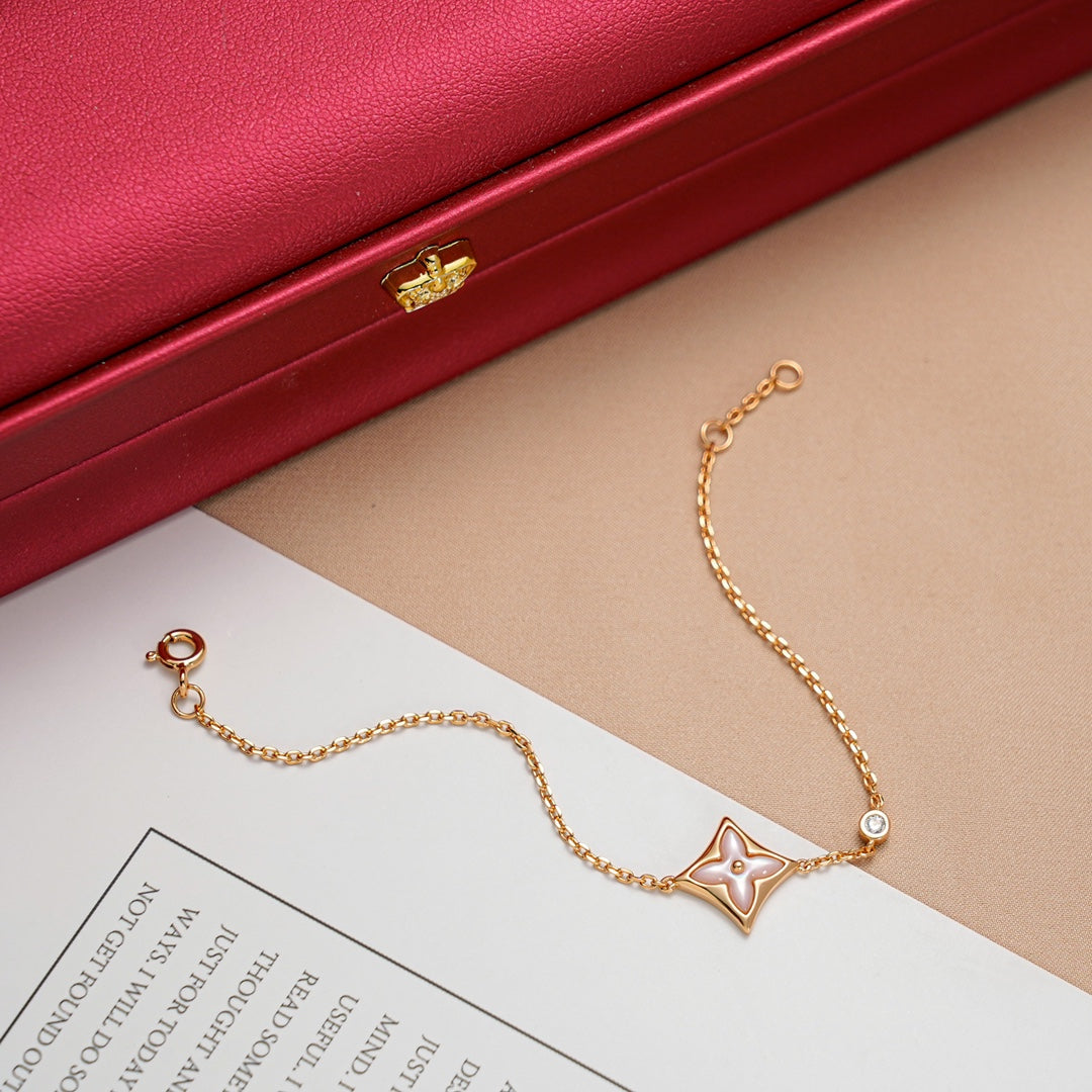 LUXEIFY STAR 1 DIAMOND PINK GOLD BRACELET