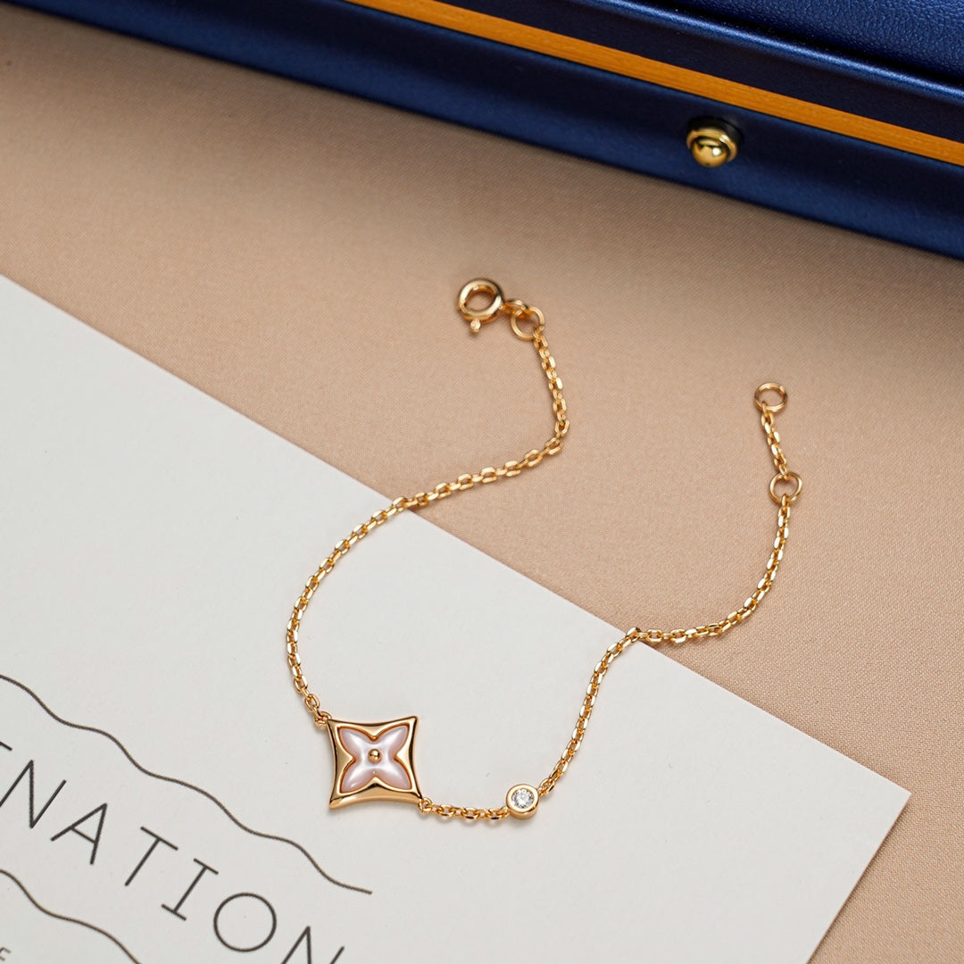 LUXEIFY STAR 1 DIAMOND PINK GOLD BRACELET