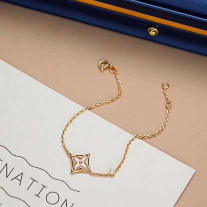 LUXEIFY STAR 1 DIAMOND PINK GOLD BRACELET