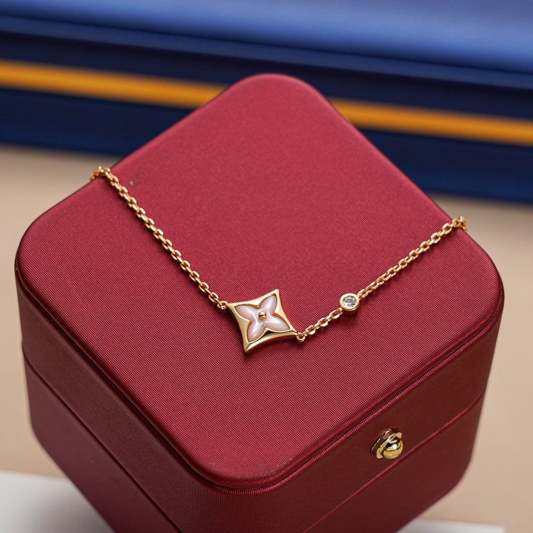 LUXEIFY STAR 1 DIAMOND PINK GOLD BRACELET
