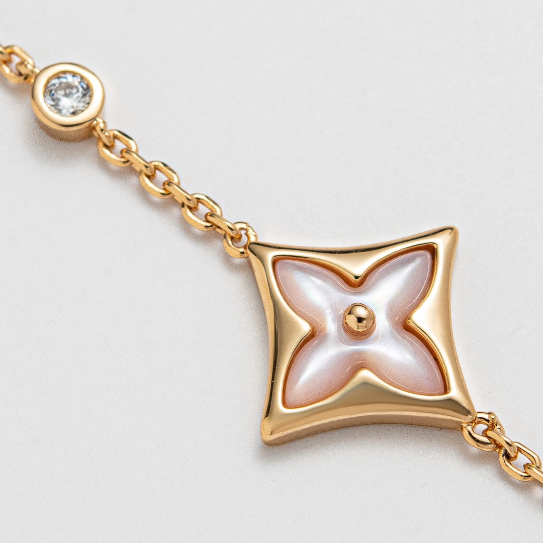 LUXEIFY STAR 1 DIAMOND PINK GOLD BRACELET
