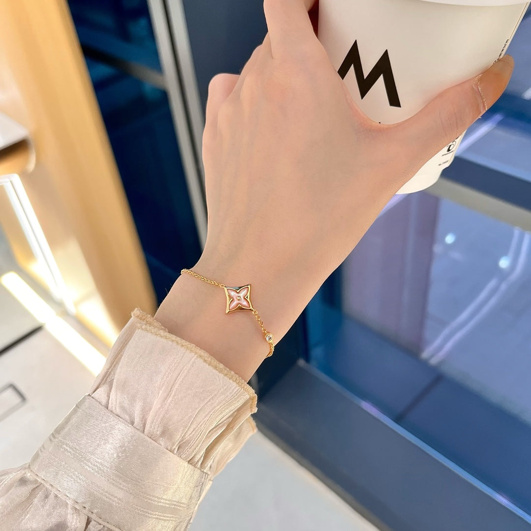 LUXEIFY STAR 1 DIAMOND PINK GOLD BRACELET