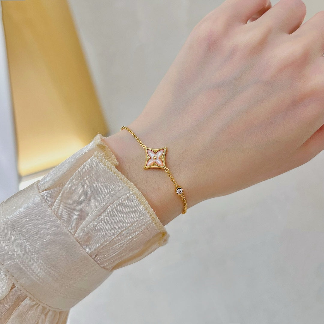 LUXEIFY STAR 1 DIAMOND PINK GOLD BRACELET