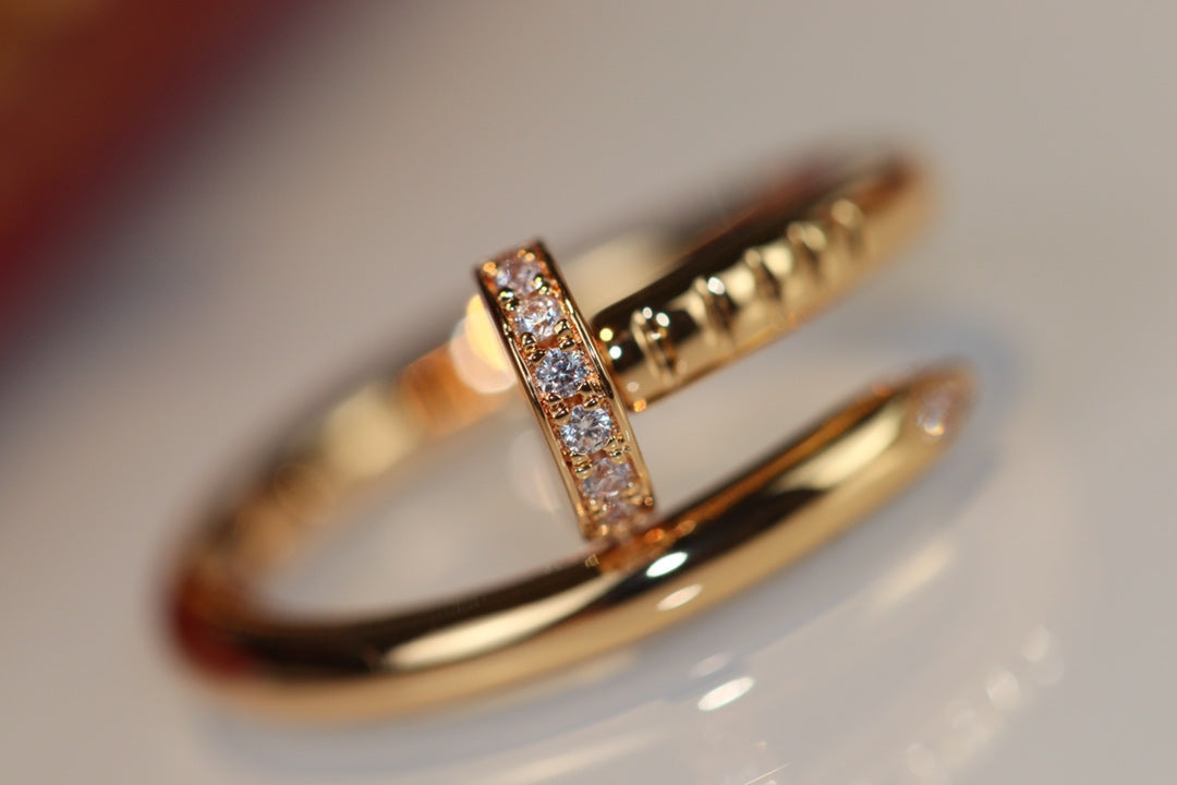 LUXEIFY JUSTE RING 2.65MM GOLD DIAMOND