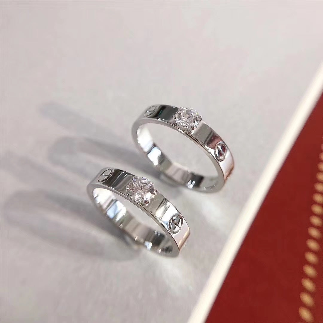 LUXEIFY LOVE RING 3.6MM 1 BIG DIAMOND