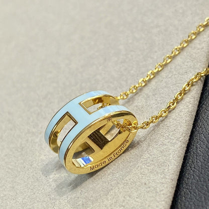 LUXEIFY POP H LIGHT BLUE NECKLACE