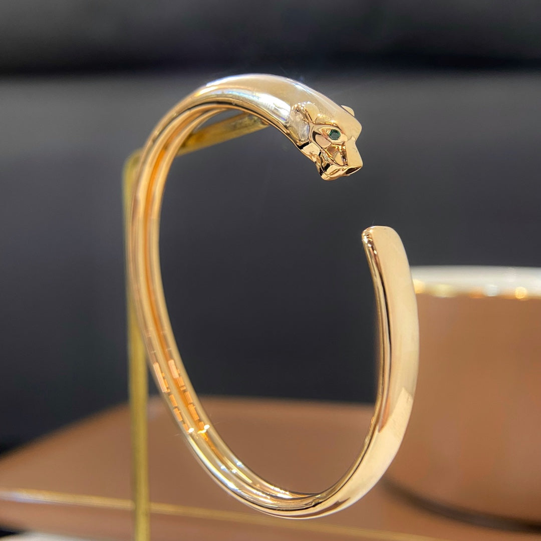 LUXEIFY PANTHERE GOLD OPEN BRACELET