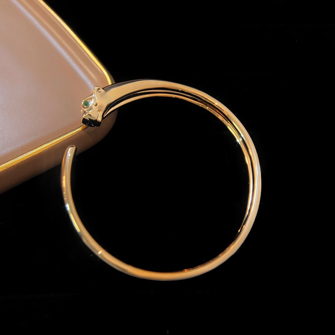 LUXEIFY PANTHERE GOLD OPEN BRACELET