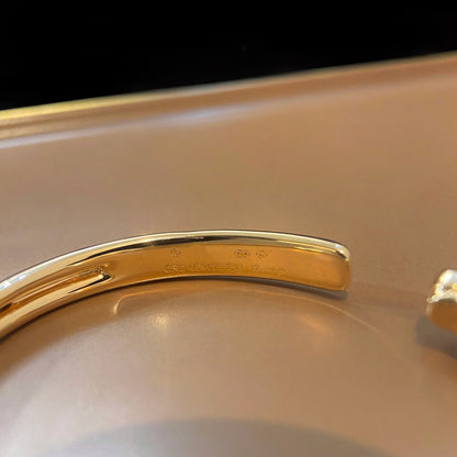 LUXEIFY PANTHERE GOLD OPEN BRACELET