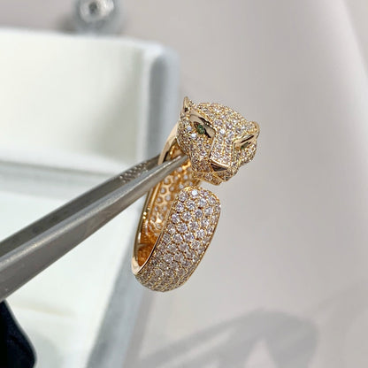 LUXEIFY PANTHERE PINK GOLD DIAMOND RING