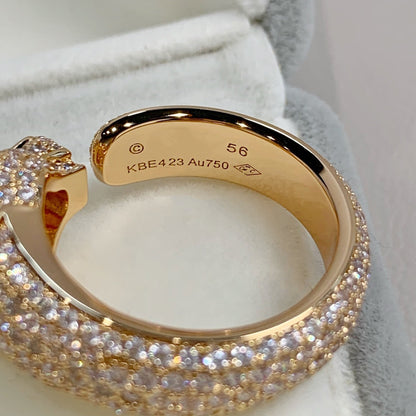 LUXEIFY PANTHERE PINK GOLD DIAMOND RING