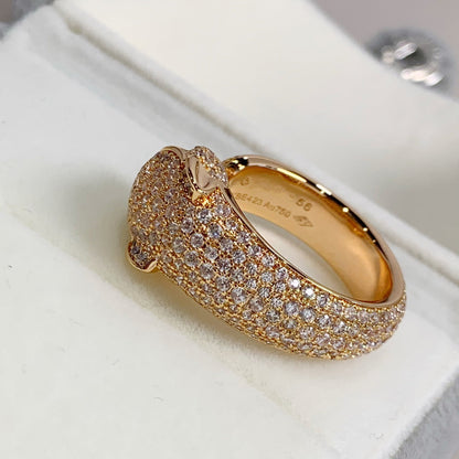 LUXEIFY PANTHERE PINK GOLD DIAMOND RING