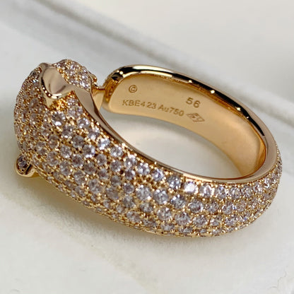 LUXEIFY PANTHERE PINK GOLD DIAMOND RING
