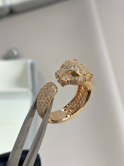 LUXEIFY PANTHERE PINK GOLD DIAMOND RING