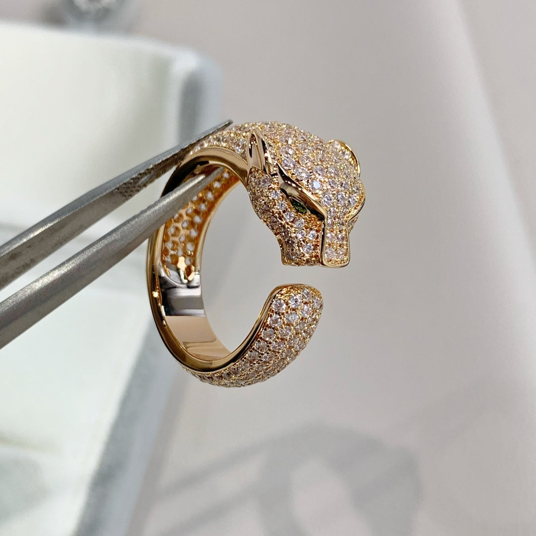 LUXEIFY PANTHERE PINK GOLD DIAMOND RING