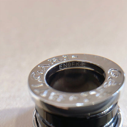 LUXEIFY ZERO 1 BLACK CERAMIC SILVER NECKLACE