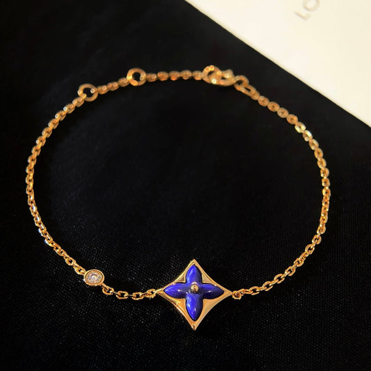 LUXEIFY COLOR STAR PINK GOLD DIAMOND BRACELET