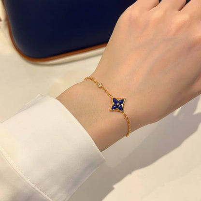 LUXEIFY COLOR STAR PINK GOLD DIAMOND BRACELET