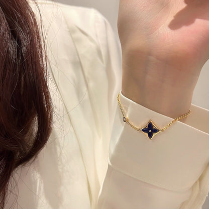 LUXEIFY COLOR STAR PINK GOLD DIAMOND BRACELET